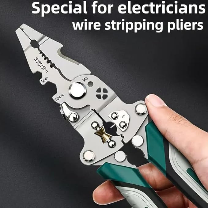 9-in-1 Multifunction Wire Stripper and Cutter Plier